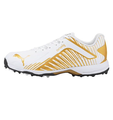 Puma one8 top gold spike shoes